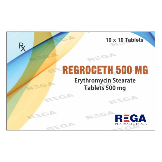 Erythromycin  Stearate Tablets  250 mg, 500mg